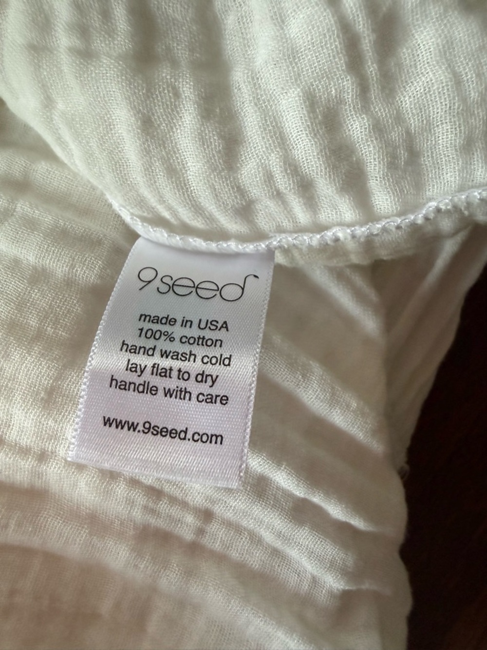9Seed NWT Swim coverup in white size M/L - Picture 8 of 8